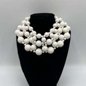 White Beaded Necklace